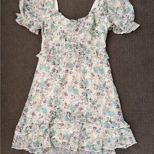 Floral Puff Sleeve Dress